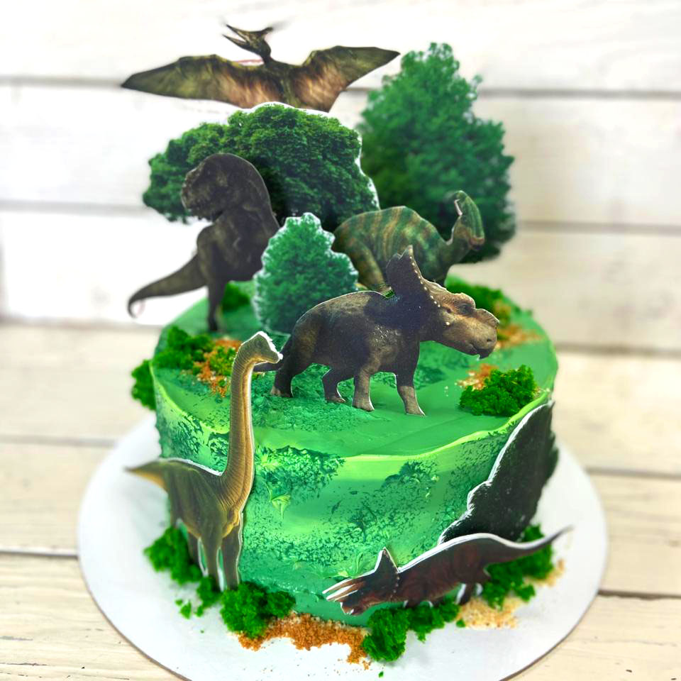 торт, динозавры